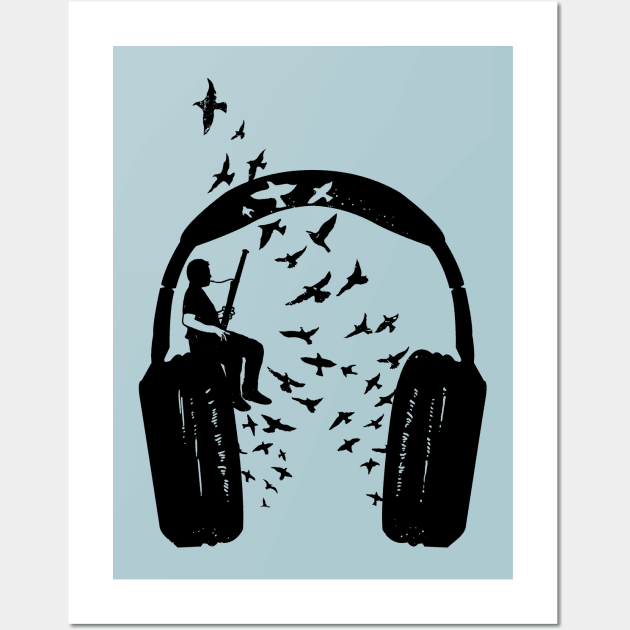 Headphone Bassoon Wall Art by barmalisiRTB